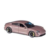 HUIPENPP Alloy Car Model Diecast Metal Model 1:24 for Porsche Taycan Turbo S Décoration(Pink)