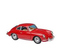 HUIPENPP Modèle De Voiture Classique en Alliage Moulé sous Pression 1:24 pour Porsche 356B Coupé Décorations de Collection(Red)