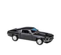 HUIPENPP Modèle De Voiture Classique en Alliage Moulé sous Pression, Échelle 1:24, pour Ford Mustang Boss 429 Décorations de Collection(Black)