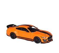 HUIPENPP Modèle De Voiture en Alliage Moulé sous Pression 1:24 pour Ford Mustang Shelby GT500 Décorations de Collection(Orange)
