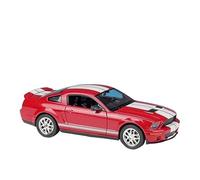 HUIPENPP Modèle De Voiture en Alliage Moulé sous Pression 1:24 pour Ford Shelby GT500 2007 Décorations de Collection(Red)