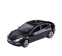 HUIPENPP Modèle De Voiture en Alliage Moulé sous Pression 1:24 pour Tesla Model 3 Décoration(Black)
