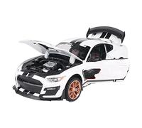 HUIPENPP Modèle De Voiture en Alliage Moulé sous Pression À L'échelle 1:32 pour Ford Mustang Shelby GT500 Décoration(White)