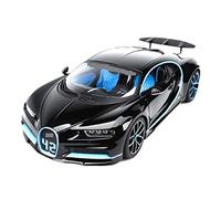 HUIPENPP Modèle De Voiture Moulé sous Pression Statique, Décoration 1:18 pour Bugatti Chiron Décorations de Collection(Black)