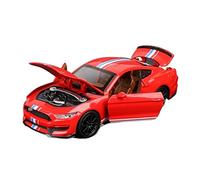 HUIPENPP Modèle Réduit De Voiture en Alliage 1:32 pour Ford Mustang Shelby GT350 Décoration(Red)