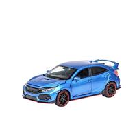 HUIPENPP Modèle Réduit De Voiture en Alliage 1:32 pour Honda Civic Décoration(Blue)