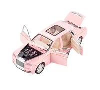 HUIPENPP Modèle Réduit De Voiture en Alliage Métallique Moulé sous Pression À L'échelle 1:24 pour Rolls-Royce Phantom Décoration(Pink)