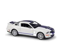 HUIPENPP Modèle Réduit De Voiture en Alliage Moulé sous Pression 1:24 pour Ford Shelby Cobra GT500 2007 Décoration(White)