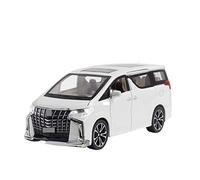 HUIPENPP Modèle Réduit De Voiture en Alliage Moulé sous Pression 1:24 pour Toyota Alphard Décoration de Collection(White)