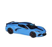 HUIPENPP Modèle Réduit De Voiture en Alliage Moulé sous Pression À L'échelle 1:24 pour Corvette Stingray Coupé 2020 Décoration(Blue)