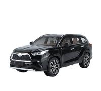 HUIPENPP Modèle Réduit De Voiture en Alliage Moulé sous Pression À L'échelle 1:24 pour Toyota Highlander Décoration(Black)