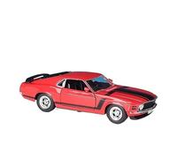 HUIPENPP Modèle réduit de Voiture en Alliage moulé sous Pression, échelle 1:24, pour Ford Mustang Boss 302 1970 Décorations de Collection(Red)