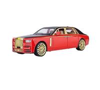 HUIPENPP Modèle Réduit De Voiture en Alliage Moulé sous Pression, Échelle T 1:24, pour Rolls-Royce Phantom Décoration de Collection(Red)
