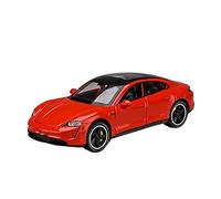 HUIPENPP Modèle Réduit De Voiture en Alliage Moulé sous Pression pour Porsche Taycan 1:32 Décoration de Collection(Red)