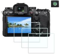 HUIPUXIANG A1II Film de protection d'écran pour appareil photo Sony A1 II (pour accessoires), 0,3 mm, haute définition, dureté 9H, verre optique LCD de qualité supérieure [3 + 1 pièce]