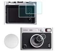 HUIPUXIANG Bouchon d'objectif + protection d'écran pour appareil photo Fujifilm Instax Mini Evo (pour accessoires) LCD + objectif PET Flim + aluminium Mini Fuji Evo avec flocage intérieur