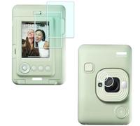 HUIPUXIANG Film de protection d'écran pour Fuji Fujifilm Instax Mini Liplay + objectif PET Flim [2 + 2 pièces] sur appareil photo (pour accessoires), 0,3 mm haute définition dureté 9H optique LCD