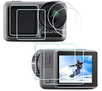 HUIPUXIANG Protection d'écran en verre trempé pour caméra d'action DJI Osmo Action - 0,3 mm - Haute définition - Dureté 9H - Anti-rayures,anti-traces de doigts et anti-poussière Lot de 2