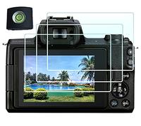 HUIPUXIANG Protection d'écran pour appareil photo reflex numérique Canon EOS M50 M100 avec cache-griffe en verre trempé 0,3 mm haute définition dureté 9H [lot de 3]