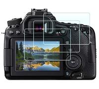 HUIPUXIANG Protection d'écran pour Canon EOS 90D 80D/77D,[Lot de 3] 0,3 mm Haute définition Dureté 9H