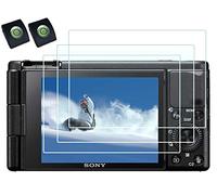 HUIPUXIANG ZV1 Protection d'écran pour Sony Alpha ZV-1 avec couverture de chaussure, 0,3 mm de dureté 9H haute définition et écran LCD haute qualité [Lot de 3]