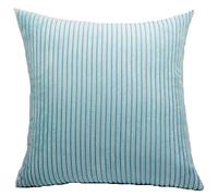 HUIPYOU FEILEAH Housse de Coussin Taies d'oreiller de Velours Côtelé Cushion Cover Douceur Housse d'oreiller Respirante Coussin Throw Pillow Case pour la Maison Chambre Canapé Lit,Lac Bleu,40X40