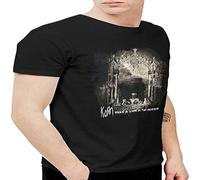 HUISHIJIA Korn The Paradigm Take A Look in The Mirror Men's Tshirt Black XL