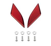 HUISI Ajustement for PANIGALE Panigale V4R V4S V4 moto 3D CNC miroir pare-brise entraîné éliminateurs couvercle capuchon accessoires(Red)