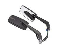 HUISI Ajustement universel for éclairage M10, compatible avec Suzuki GSR600, compatible avec les rétroviseurs de moto PCX, carrés et éclairés, cadre rotatif. Pièces