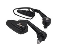 HUISI Ajustement universel for guidon de 22 mm, convient aux cruisers, aux vélos de sport et de route, aux rétroviseurs de moto, accessoires de moto, large champ de vision(Black B)