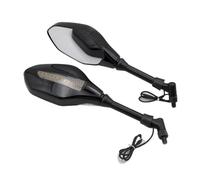 HUISI Ajustement Universel For M8 M10 Convient For Suzuki Convient For Kawasaki Convient For BMW Convient For Yamaha Clignotants De Moto Rétroviseur(Clear)