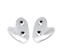 HUISI Base de rétroviseur de moto, éliminateur d'entraînement de pare-brise, couvercle de trou de miroir adapté for YAMAHA YZF R1 R1M 2015 2016 2017 2018 2019(Silver No logo)