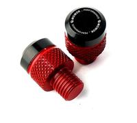 HUISI Bouchon de trou de rétroviseur de moto, boulons de couvercle, adapté au Triumph Trident 660 Tiger 800 900 GT Speed Triple 1050 Street Triple 675/R(T-Red)