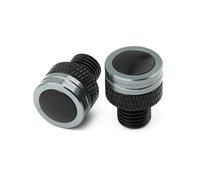 HUISI Bouchon de trou de rétroviseur de moto, boulons de couvercle, adapté au Triumph Trident 660 Tiger 800 900 GT Speed Triple 1050 Street Triple 675/R(Titanium)