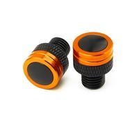 HUISI Bouchon de trou de rétroviseur de moto, boulons de couvercle, adapté au Triumph Trident 660 Tiger 800 900 GT Speed Triple 1050 Street Triple 675/R(Orange)