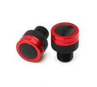 HUISI Bouchon de trou de rétroviseur de moto, boulons de couvercle, adapté au Triumph Trident 660 Tiger 800 900 GT Speed Triple 1050 Street Triple 675/R(Red)