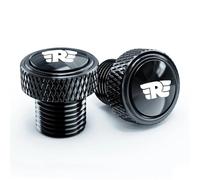 HUISI Bouchons de rétroviseurs for moto Royal Enfield Bullet Meteor Classic 350 500 Interceptor 650 Continental GT 535 Himalayan 411(Black)