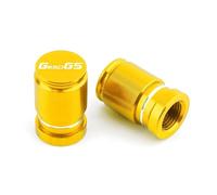 HUISI Bouchons de Valve de Pneu en Aluminium CNC for Moto, Accessoires for BMW G650GS G650 G 650 GS 2011-2018(Gold)