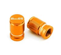 HUISI Bouchons de Valve de Pneu en Aluminium CNC for Moto, Accessoires for BMW G650GS G650 G 650 GS 2011-2018(Orange)