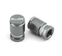 HUISI Bouchons de Valve de Pneu en Aluminium CNC for Moto, Accessoires for BMW G650GS G650 G 650 GS 2011-2018(Gray)
