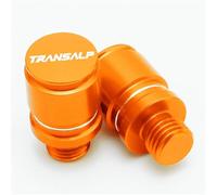 HUISI Bouchons de Valve de Pneu for Moto Transalp XL600V XL650V XL700V XL 600 650 700 V CNC, vis de Trou de rétroviseur, boulons de Couvercle de Bouchon(Screws Cap Orange)