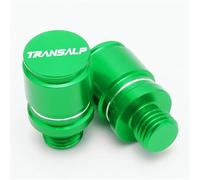 HUISI Bouchons de Valve de Pneu for Moto Transalp XL600V XL650V XL700V XL 600 650 700 V CNC, vis de Trou de rétroviseur, boulons de Couvercle de Bouchon(Screws Cap Green)