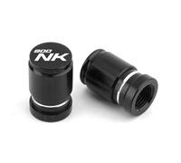 HUISI Bouchons de vis et boulons de rétroviseur en Aluminium CNC for Moto, adaptés aux valves de Pneu CFMOTO 800NK NK800 CF 800 NK, Accessoires(Valve Cap Black)