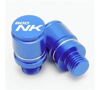 HUISI Bouchons de vis et boulons de rétroviseur en Aluminium CNC for Moto, adaptés aux valves de Pneu CFMOTO 800NK NK800 CF 800 NK, Accessoires(Screws Cap Blue)