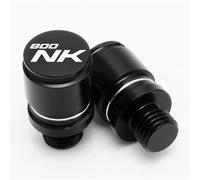 HUISI Bouchons de vis et boulons de rétroviseur en Aluminium CNC for Moto, adaptés aux valves de Pneu CFMOTO 800NK NK800 CF 800 NK, Accessoires(Screws Cap Black)