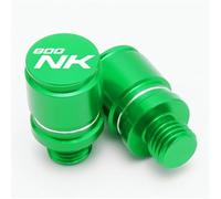 HUISI Bouchons de vis et boulons de rétroviseur en Aluminium CNC for Moto, adaptés aux valves de Pneu CFMOTO 800NK NK800 CF 800 NK, Accessoires(Screws Cap Green)