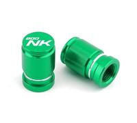 HUISI Bouchons de vis et boulons de rétroviseur en Aluminium CNC for Moto, adaptés aux valves de Pneu CFMOTO 800NK NK800 CF 800 NK, Accessoires(Valve Cap Green)