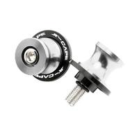 HUISI Capuchon de valve pneu CNC for moto, bobines bras oscillant, vis support arrière, curseurs adaptés for Moto Morini XCape X Cape 650 650X 2022 2023(Silver)