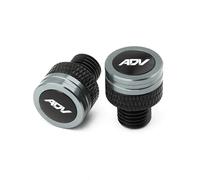 HUISI Convient for ADV150 ADV 350 150 ADV350 ADV160 Accessoires de moto Bouchons de tige de valve de pneu Couvercle de rétroviseur Bouchon de trou Bouchon à vis(Silver)