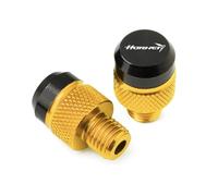 HUISI Convient for CB750 CB 750 HORNET 2022-2025 Accessoires moto M10 * 1,25 CNC Aluminium Rétroviseur Trou Bouchons Vis Boulons Couvre(Gold)